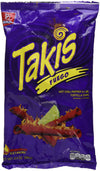 Bracel, Takis, Fuego Hot Chili Pepper & Lime Tortilla Chips, 9.9-Ounce Bag(280g), pack of 2