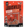 Louisville Vegan Jerky Pepperoni Pizza - Gluten-Free High Protein Snack, 19g Non-GMO Soy Protein, 1 Count, Red