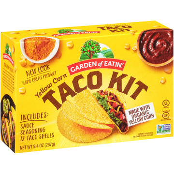 Garden Of Eatin', Yellow Corn Taco Shells, Dinner Kit, 12 Taco Shells, 9.4 Oz