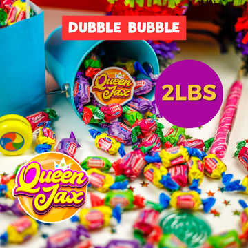 Dubble Bubble Gum - 4 Flavor - Bubble Gum Bulk - 2 Lb Bag - Double Bubble Bubble Gum - Individually Wrapped Gumballs- Apple Gum,