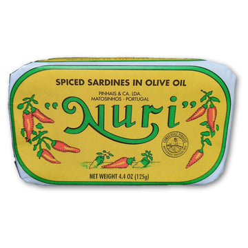 Nuri Portuguese Sardines In Spiced Olive Oil - 8 Pack - (4.4 Oz Cans)