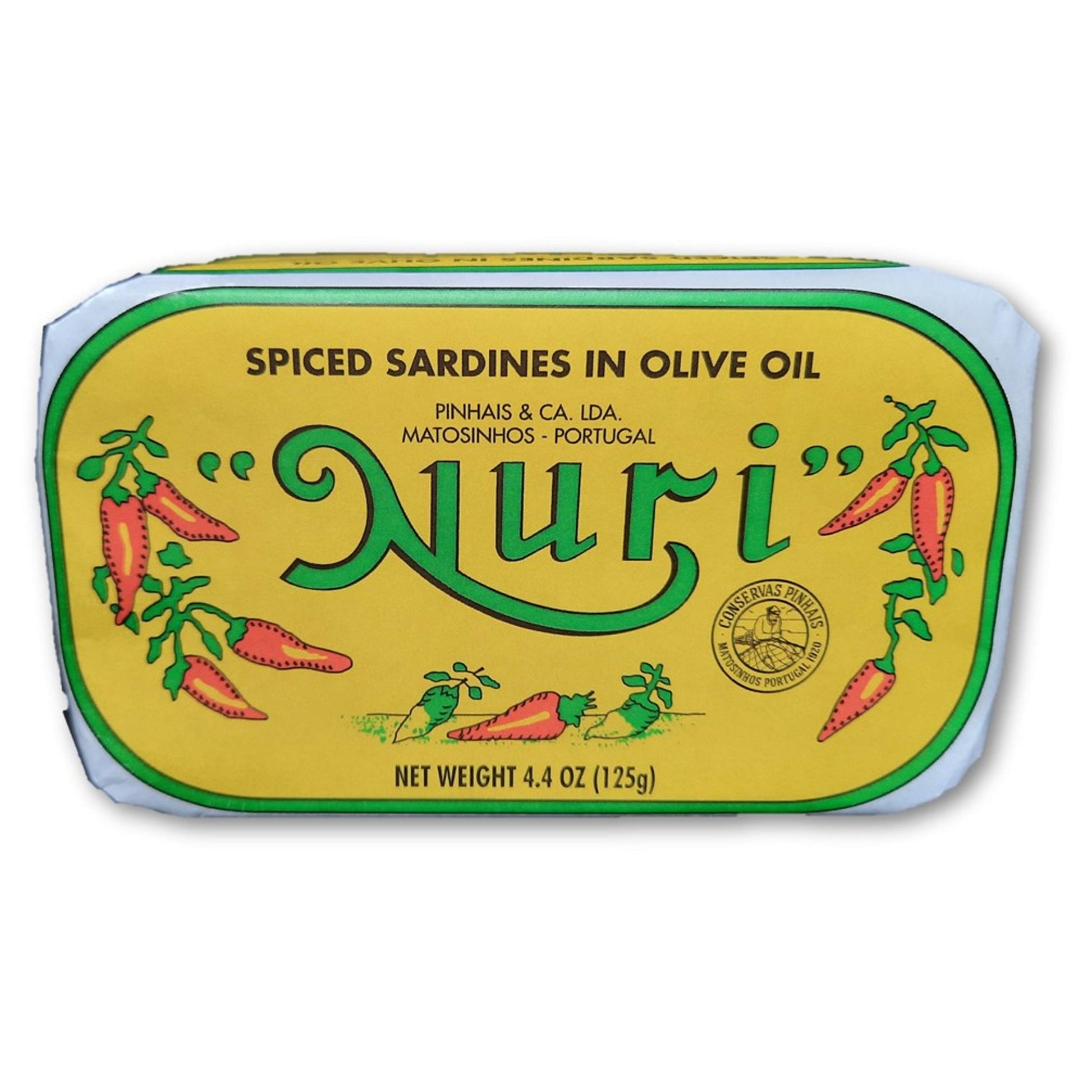 Nuri Portuguese Sardines In Spiced Olive Oil - 4 Pack - (4.4 Oz Cans)