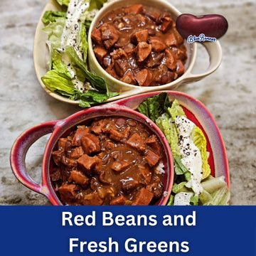 Blue Runner Creole Cream Style Red Beans and Nevy Beans Sampler, 16 Ounce (Pack of Two Each) - Easy Heat and Serve Beans for Del