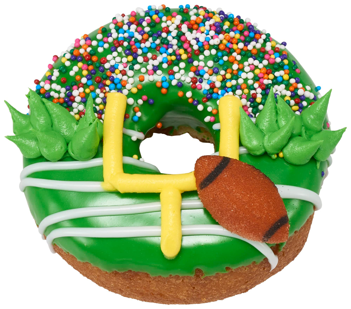 Lucks Dec-Ons Decorations Molded Sugar/Cup-Cake Topper Football 1.125 Inch 264 Count
