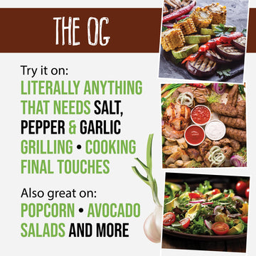 Flavor Seed Organic Garlic Salt Seasoning, Keto Friendly, Non-GMO, 3.4oz Shaker Jar