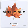 Simplygum Maple Natural Gum, 15 Ct