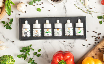 Spice Drop Pack Of 6 Herbs Extracts - 100% Natural - For Cooking, Baking, Sauce, Dips - Each 0.17Oz (180 Drops) | Holiday Gift P