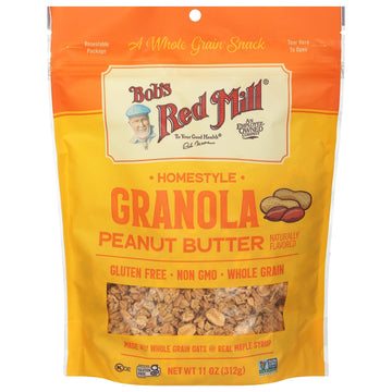 Bob'S Red Mill Peanut Butter Granola, 11Oz (Pack Of 6) - Non Gmo, Whole Grain, Kosher