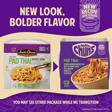 Annie Chun s Noodle Bowl, Thai-Style Pad Thai, Vegan, Non-GMO, 8.1-oz (Pack of 6)