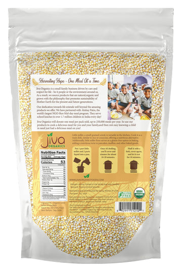 Jiva Organics Little Millet 2 Lb Bag | Whole Grain, Gluten-Free & Organic | Rich In Fiber & Essential Nutrients For Healthy Cook