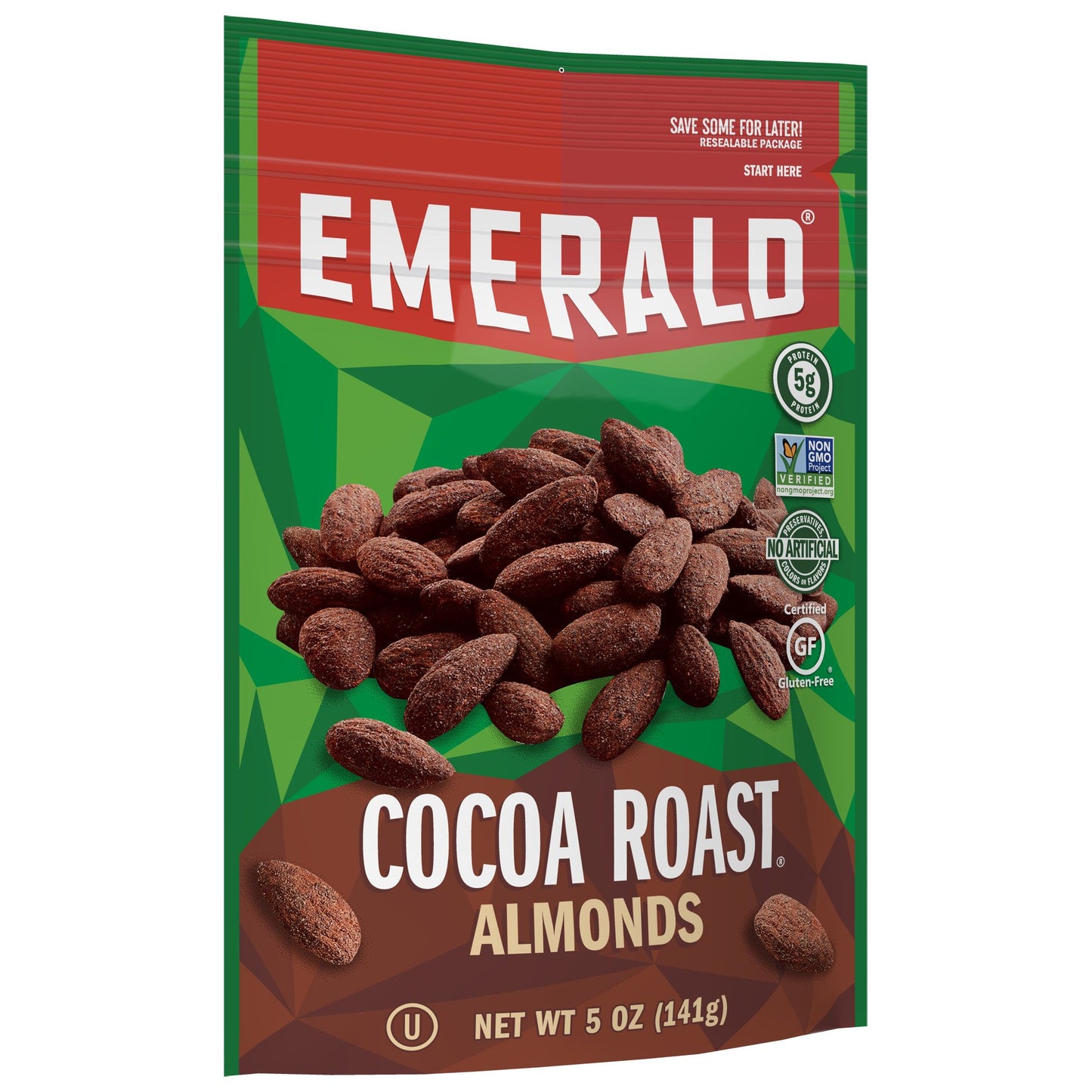 Emerald Nuts, Cocoa Roast Almonds Variation (5 Ounce (Pack of 4))