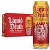 Liquid Death, Rest In Peach Iced Tea, 8-Pack (King Size 19.2Oz Cans), Peach Flavored Tea Sweetened With Real Agave, B12 & B6 Vit