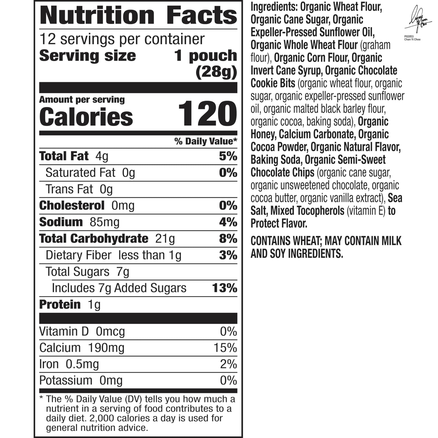 Annie s Organic Friends Bunny Grahams, Chocolate Chip, Chocolate, and Honey Baked Graham Snacks, 12 Pouches, 12 oz