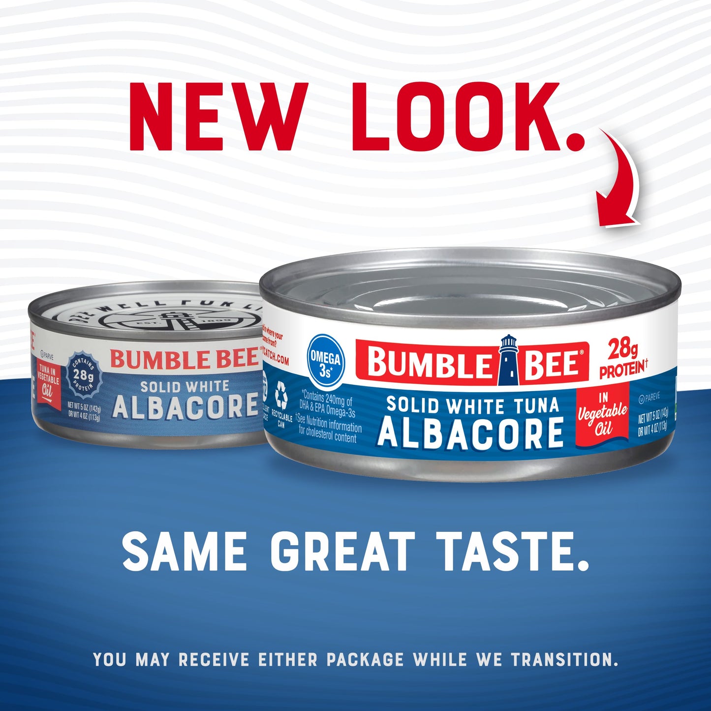 Bumble Bee Solid White Albacore Tuna In Oil, 5 Oz Can (Pack Of 48) - Wild Caught Tuna - 28G Protein Per Serving, High In Omega-3