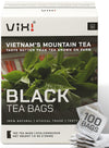 Vixi Black Tea Bags, 100 Counts, Vietnam'S Mountain Tee, Ancient Tea Tree, Bold And Balanced Flavored, Caffeinated, Tagless, Asi