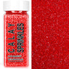 Red Sanding Sugar Sprinkles, 4.6 oz Edible Sparkling Sugar Crystals for Baking Topping, Cupcakes, Cookies, Ice Cream & Cake Deco