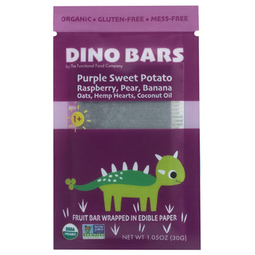 Dino Bars | Organic Fruit Bar For Kids | Organic Toddler Bars And Dinosaur Snacks | Fruit + Oats + Hemp Hearts + Coconut Oil Wit