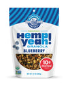 Manitoba Harvest Hemp Yeah Granola, Blueberry, 10oz, with 14 g of Protein, 3.5 g Omegas 3 & 6, 4 g of Fiber and less than 10 g S