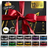 Mon Gasque Edible Luster Dust Edible Glitter For Cocktails 12Pcs Set - Ideal Baking Gifts For Women - Premium Edible Halloween