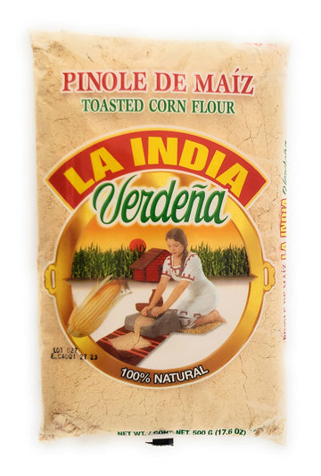 La India Verdena Toasted Corn Pinole 100 Natural