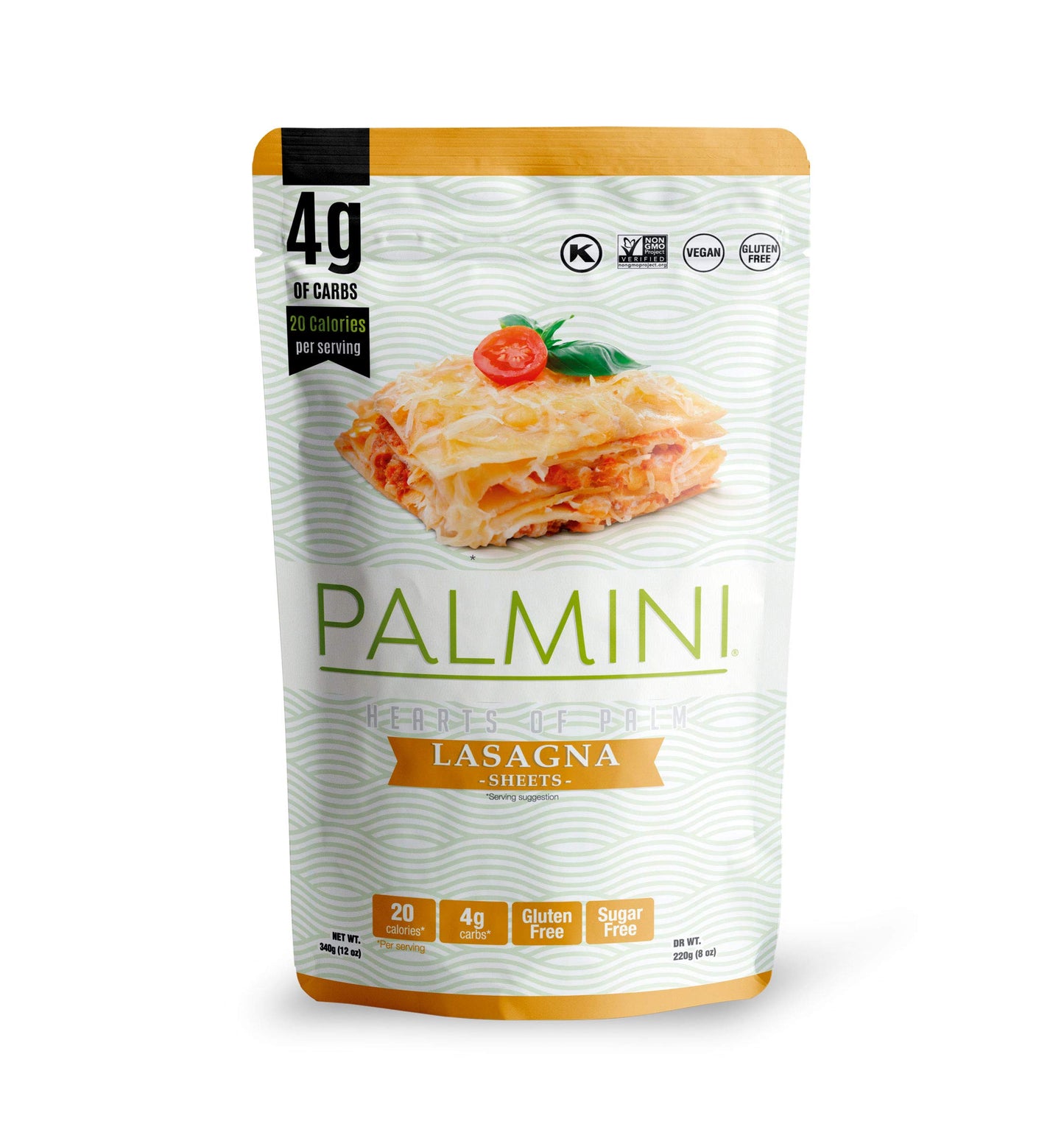Palmini Pouch Variety Pack - Gluten Free Pasta (Linguine, Angel Hair, Lasagna, Rice) - 12 Ounce (Pack of 4)