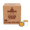 Don Francisco'S Hawaiian Hazelnut Flavored Medium Roast Coffee Pods - 55 Count - Recyclable Single-Serve Coffee Pods, Compatible
