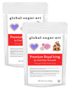 Global Sugar Art Premium Royal Icing Mix White, 15 Ounces By Chef Alan Tetreault - 2 Pack