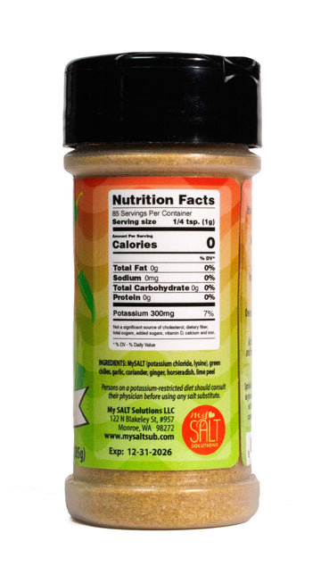 MySALT Heat Wave Seasoning - Sodium-Free with a Little Bite - Great on Pizza, Beef, Poultry, and Anything That Needs a Little He