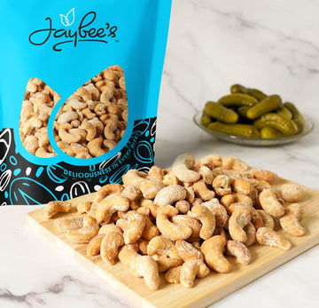 Dill Pickle Cashews 24 Oz Resealable Pouch | Gourmet Roasted Cashews - Tangy, Savory, And Crunchy Snack - High-Protein, Vegan Fr