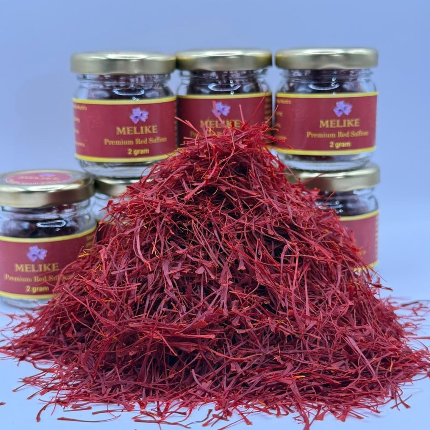 MELIKE Saffron – Premium Super Negin Threads, 2g, 100% Pure & Natural, Grade A Spice for Cooking, Tea & Desserts
