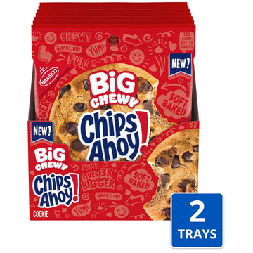 CHIPS AHOY! Big Chewy Chocolate Chip Cookies, 14 Snack Packs, Large Size