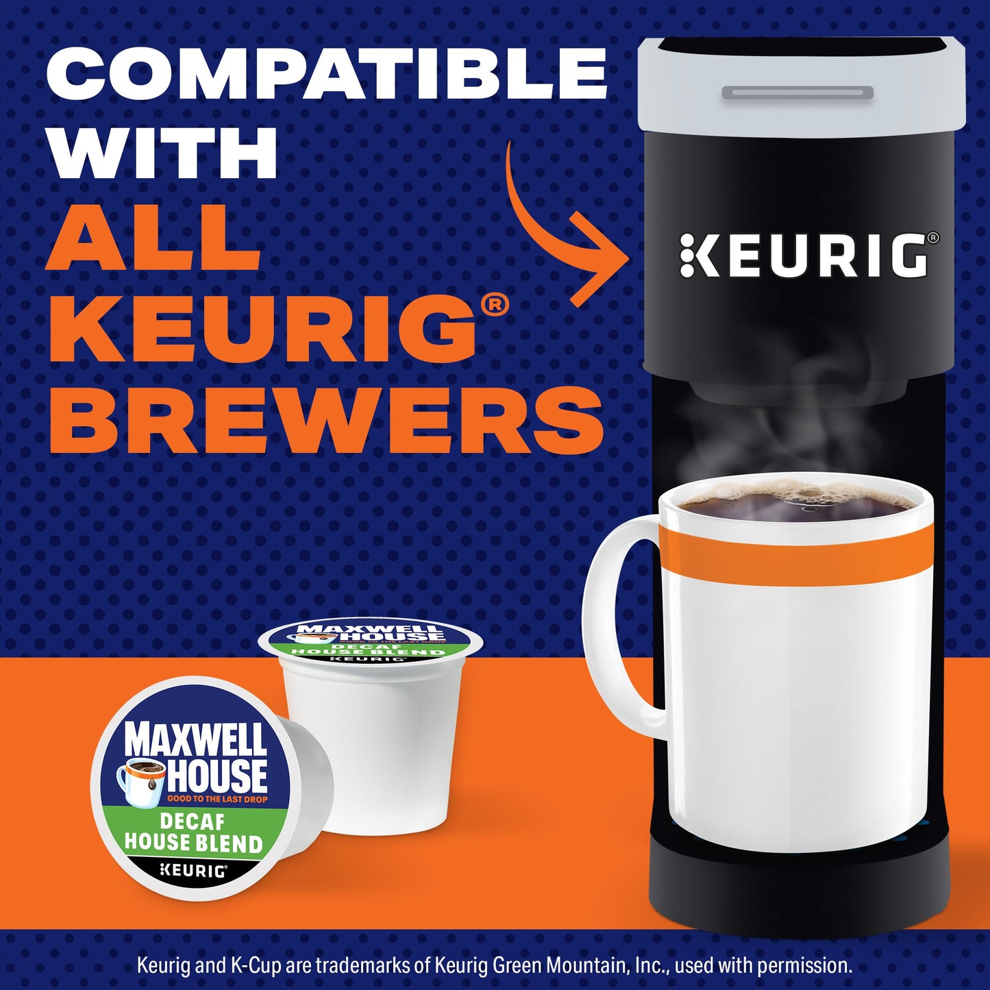Maxwell House Decaf House Blend K-Cup Coffee Pods (12 Ct Box)