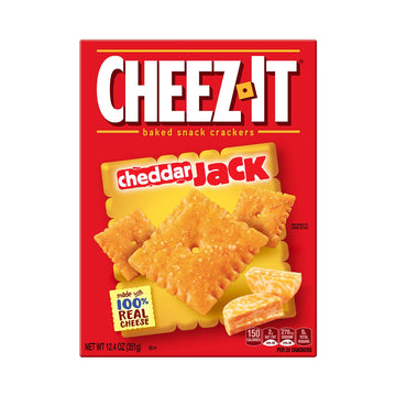 Cheez-It Baked Snack Crackers - Cheddar Jack - 12.4 Oz - 2 Pack