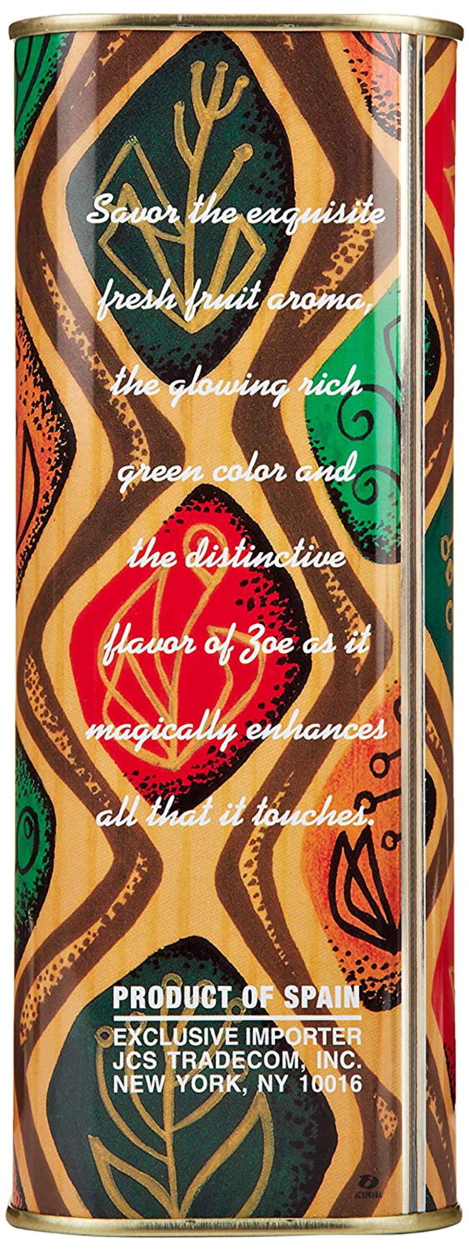 ZOE, Extra Virgin Olive Oil Tin, BPA Free Lining, 1L 33.8 Ounce Pack of 2