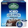 Green Mountain Coffee Roasters Original Black Iced Cold Brew Coffee, Single Serve Keurig K-Cup Pods, 60-Count Box (6 Packs of 10