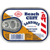 Beach Cliff Wild Caught Sardines In Mustard Sauce, 3.75 Oz Can - 18G Protein Per Serving - Gluten Free, Keto Friendly - Great Fo