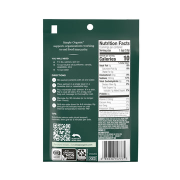 Simply Organic Chimichurri Marinade Mix, Vegan Friendly, Kosher, USDA Certified Organic, Gluten Free & Non-GMO, 0.71 Ounce (Pack
