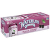 Waterloo Sparkling Water, Black Cherry Naturally Flavored, 12 Fl Oz Cans (Pack Of 12) - Zero Calories And Zero Sugar Or Sweetene