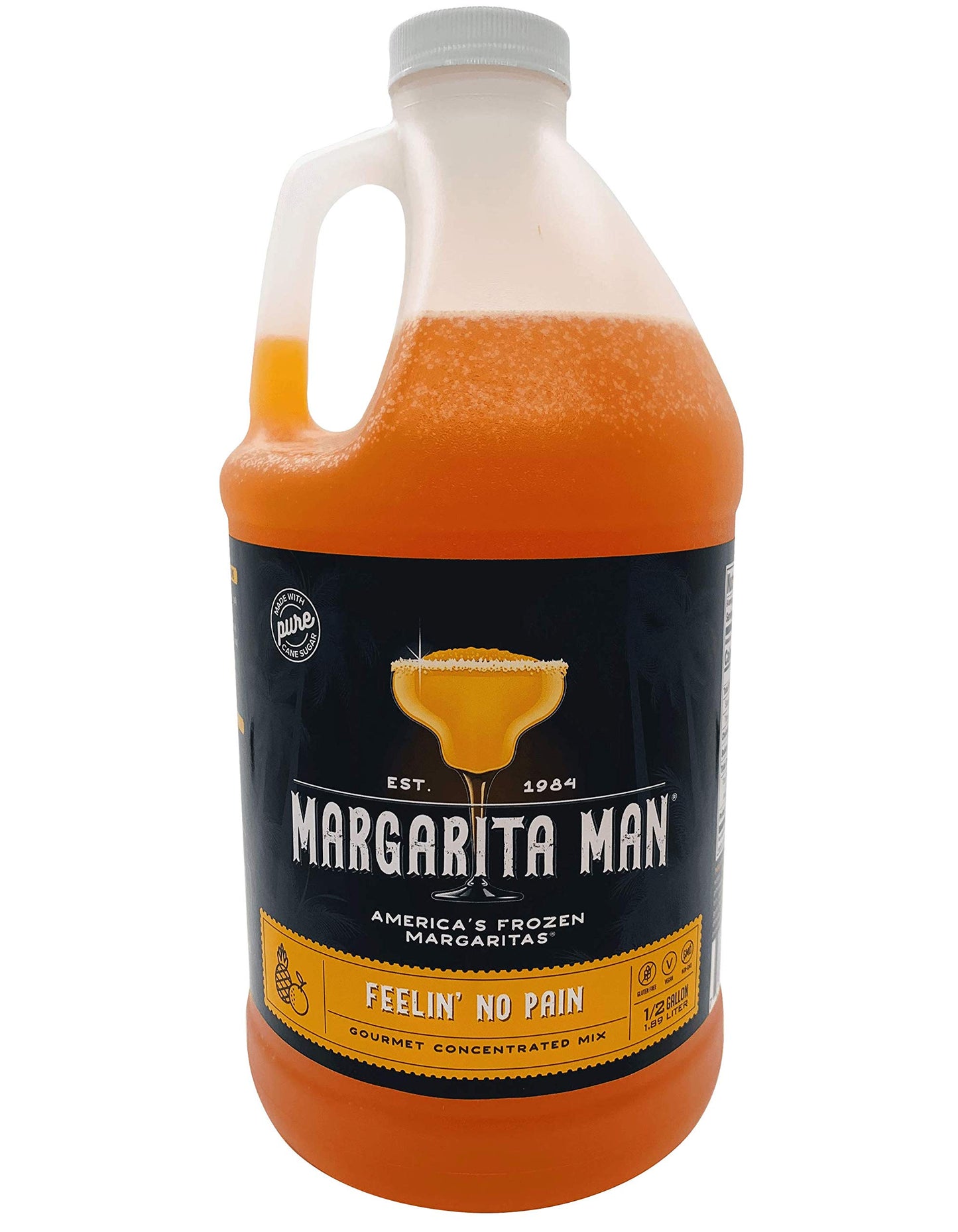 Margarita Man Feelin No Comfort Support Mix Concentrate | Comfort Support Removeer Mix | 64 Oz Bottle Makes 56 Drinks | Pure Cane Sugar
