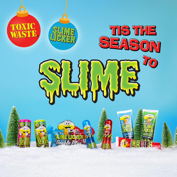TOXIC WASTE - Slime Licker Squeeze - Sour Squeeze Slime Candy - Green Apple, Blue Razz, & Cherry Flavors - 2.47 oz. Tubes - 3 Pa