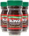 Kava Instant Coffee, Decaf Acid Reduced, 4 Ounce Jar, Pack of 3, Green