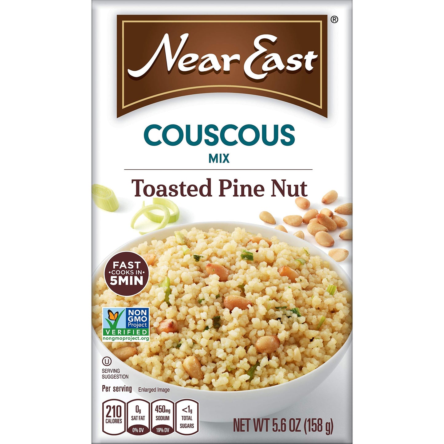 Near East Toasted Pine Nut Couscous Mix 5.6 Oz (Pack Of 12)