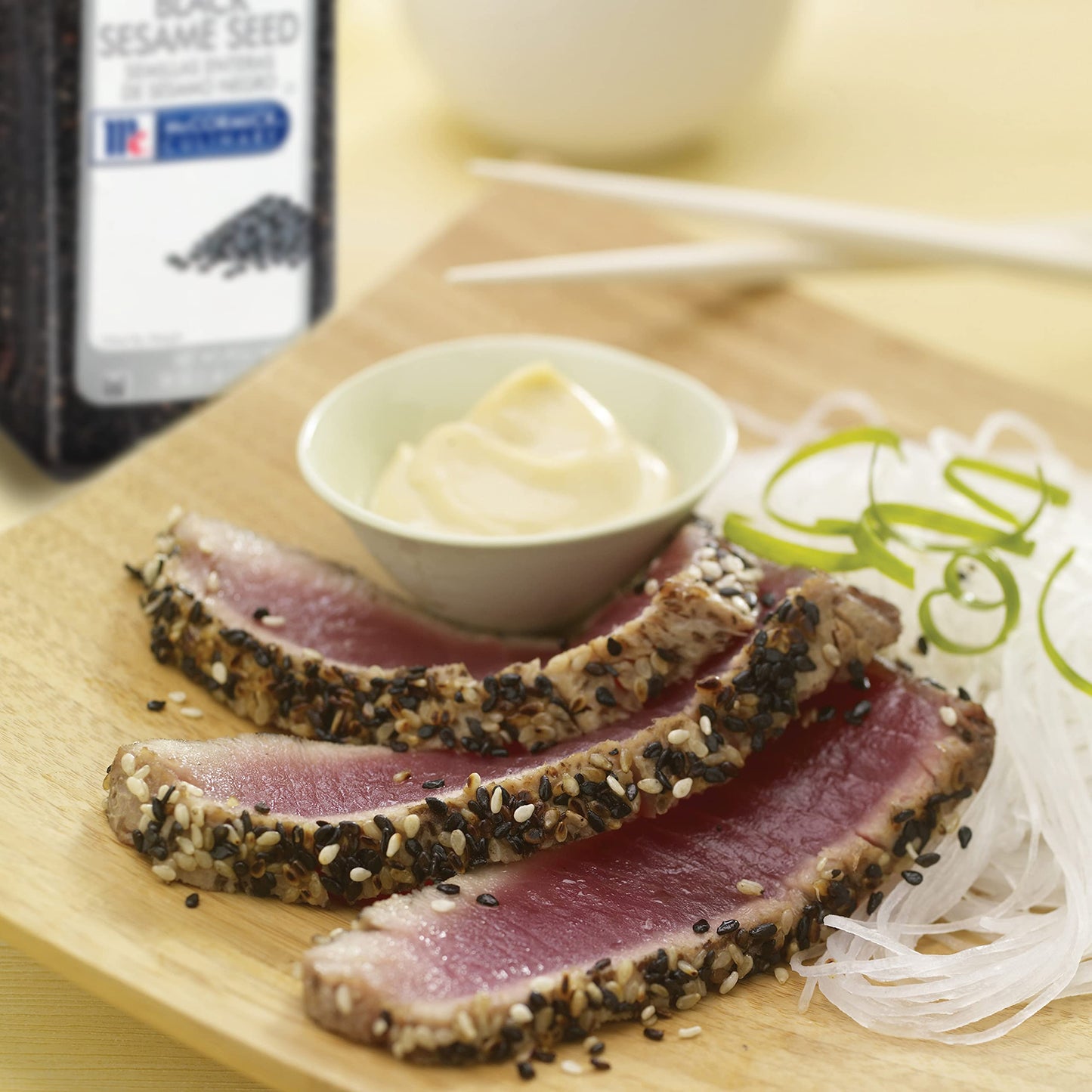 McCormick Culinary Whole Black Sesame Seeds, 18 oz - One 18 Ounce Container of Black Sesame Seeds, Perfect for Stir-Fries, Sushi