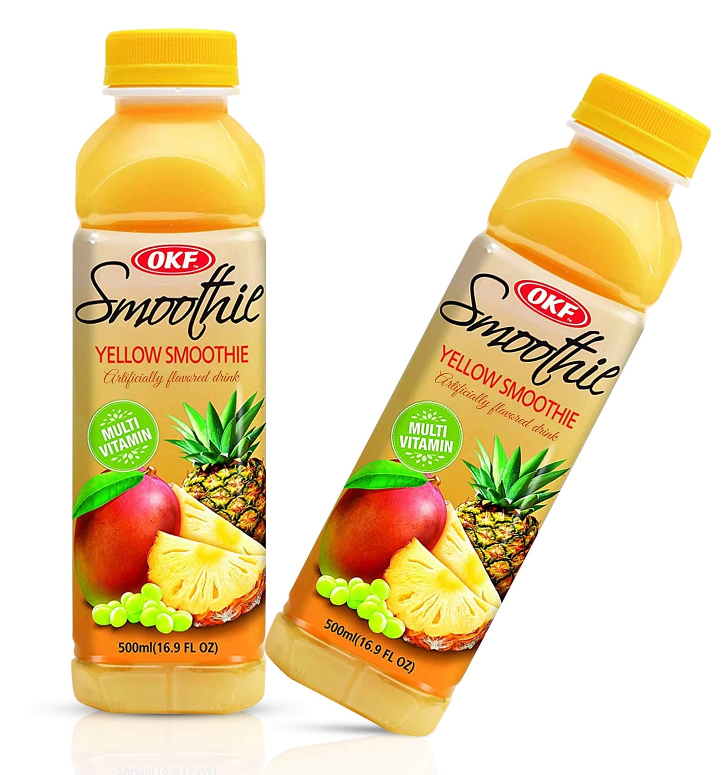 OKF Smoothie, Multi Vitamin Drink, 16.9 Fl Oz, Pack of 10, Yellow