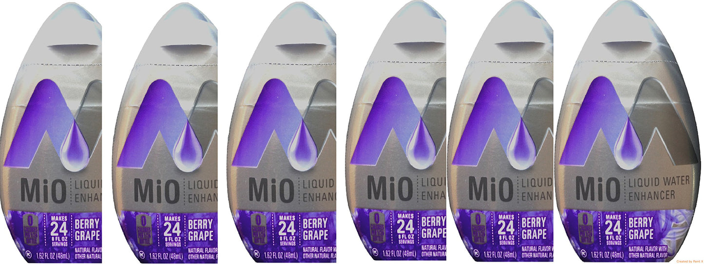 Mio Liquid Water Enhancer, Berry Grape, 1.62 OZ 6-Pack