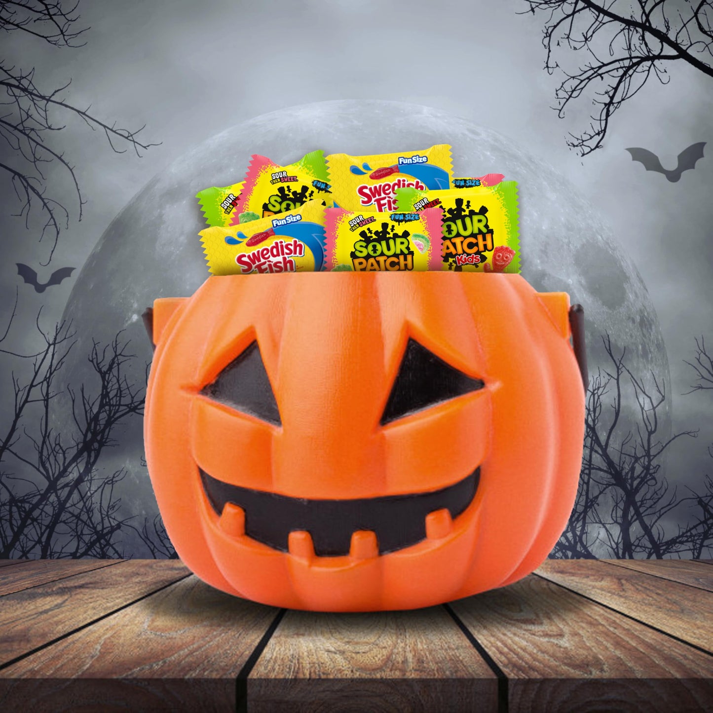 Sour Patch Kids Mini Soft & Chewy Halloween Candy Variety Pack, 80 Trick or Treat Bags, 36.332 OZ