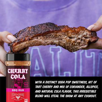 Fire & Smoke Society Cherry Cola Dry Rub BBQ Seasoning 12.7 oz Berry