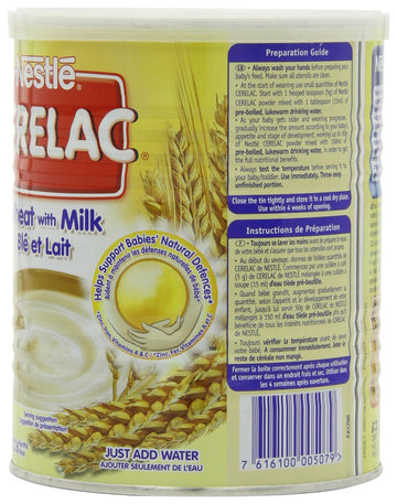 Nestle Cerelac, Wheat With Milk, 14.11-Ounce Cans (Pack Of 4)