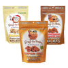 Crazy Go Nuts Holiday Sampler Walnuts - Flavored Walnuts Glazed On The Go Snack Roasted Nut Pieces Vegan Source Of Omega-3 - Pumpkin Spice Peppermint Chocolate Eggnog 4.5Oz (3-Pack)