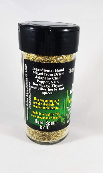 Anthony Spices Arizona Jalapeo Chile Pepper Seasoning - Glass Shaker Bottle